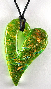 ElfenGlas� Serie ElfenHerz - Anh�nger,  Glas, Schmuck, Glasschmuck, Dichroic, Fusing, Mode, Modeschmuck