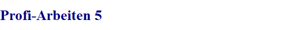 Profi-Arbeiten 5