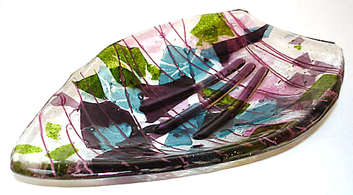 Glasschale Blattform - ElfenGlas� Fusing-Kurs